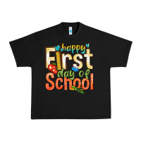 Black happy first day of school Urban Heavy Tee - texasbilliewilder