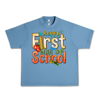 Pebble Blue happy first day of school Urban Heavy Tee - texasbilliewilder