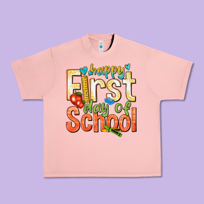 Happy First Day Of School Urban Heavy Tee Designed By Texasbilliewilder