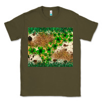 Army Green St. Patrick's Day shamrock tumbler St. Patricks Classic Tee - Neo Western