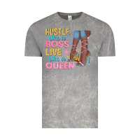 Cloud Rock hustle like a boss live like a queen Vintage Tee - texasbilliewilder