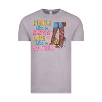Vintage Zinc hustle like a boss live like a queen Vintage Tee - texasbilliewilder