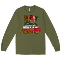 Army Green merry christmas Long Sleeve Tee - CowhideDigitalArt