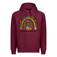 Burgundy teachers we do it all rainbow Premium Hoodie - NancyCooperArtShop
