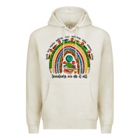 Oatmeal Heather teachers we do it all rainbow Premium Hoodie - NancyCooperArtShop