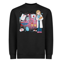 Black stay healthy nurse Heavyweight Sweatshirt - MaliasSmallBusiness