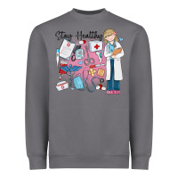 Storm stay healthy nurse Heavyweight Sweatshirt - MaliasSmallBusiness