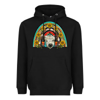 Black scottish white calf  rainbow Heavyweight Hoodie - BarkalooDesign