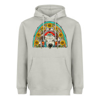 Moon Dust scottish white calf  rainbow Heavyweight Hoodie - BarkalooDesign