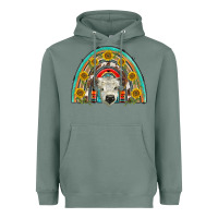 Sage scottish white calf  rainbow Heavyweight Hoodie - BarkalooDesign