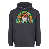 Smoke scottish white calf  rainbow Heavyweight Hoodie - BarkalooDesign