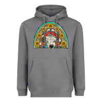 Storm scottish white calf  rainbow Heavyweight Hoodie - BarkalooDesign