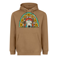 Toasted Coconut scottish white calf  rainbow Heavyweight Hoodie - BarkalooDesign