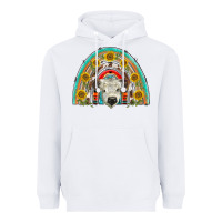 White scottish white calf  rainbow Heavyweight Hoodie - BarkalooDesign