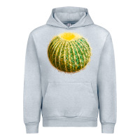 Heather Grey Golden Barrel Cactus Urban Hoodie - LillyAllenDesigns
