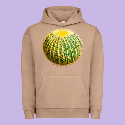 Golden Barrel Cactus Urban Hoodie Designed By Lillyallendesigns
