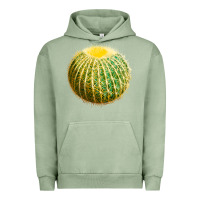 Pigment Oil Green Golden Barrel Cactus Urban Hoodie - LillyAllenDesigns