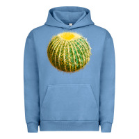 Pigment Pebble Blue Golden Barrel Cactus Urban Hoodie - LillyAllenDesigns