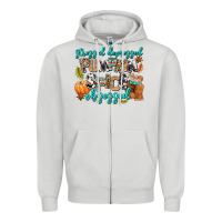 Dove Grey stressed depressed pumpkin spice obsessed Zipper Hoodie - AdoDesignShop