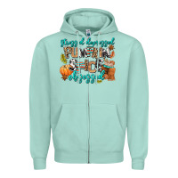 Seafoam stressed depressed pumpkin spice obsessed Zipper Hoodie - AdoDesignShop