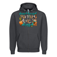 Smoke stressed depressed pumpkin spice obsessed Zipper Hoodie - AdoDesignShop