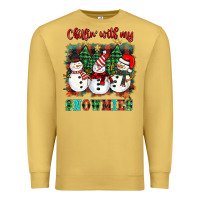 Antique Gold chillin with my snowies Premium Sweatshirt - BarkalooDesign