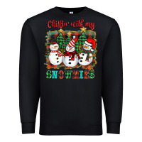 Black chillin with my snowies Premium Sweatshirt - BarkalooDesign