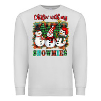 Dove Grey chillin with my snowies Premium Sweatshirt - BarkalooDesign