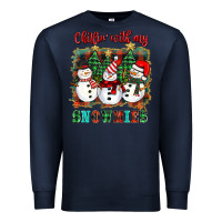 Navy chillin with my snowies Premium Sweatshirt - BarkalooDesign