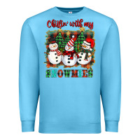 Ocean Blue chillin with my snowies Premium Sweatshirt - BarkalooDesign