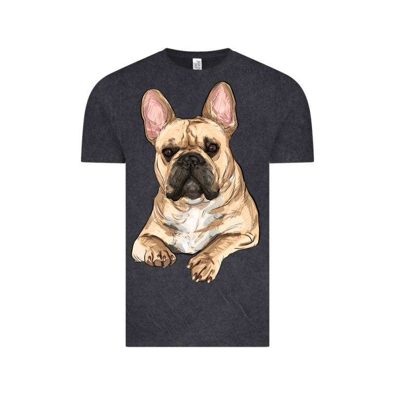 French Bulldog Sitting Vintage Tee by RanaPortraitStore | Teevron