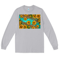 Moon Dust western sunflowers skinny metal can holder Long Sleeve Tee - HRA Design Shop