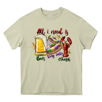 Mossy all i need is beer king cake crawfish Heavy Core Tee - SublimationCraftShop