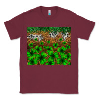 Burgundy St. Patrick's Day leopard cowhide tumbler Classic Tee - Neo Western