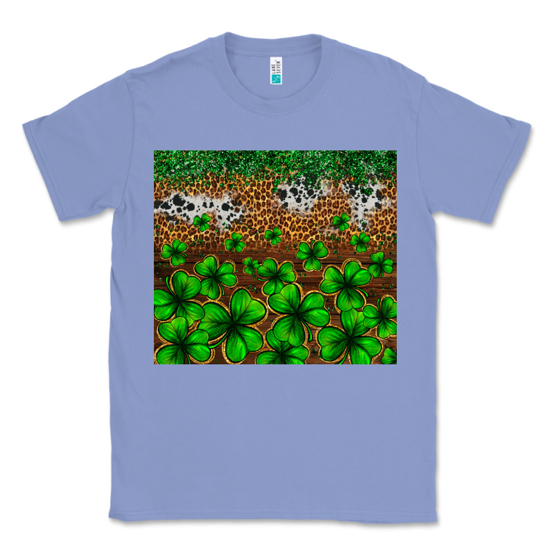 St. Patrick's Day Leopard Cowhide Tumbler Classic Tee by Neo Western | Teevron