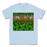 Dusty Blue St. Patrick's Day leopard cowhide tumbler Classic Tee - Neo Western