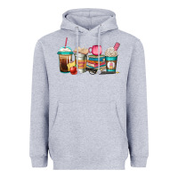 Heather Grey teacher fuel coffee cups Heavyweight Hoodie - Jasminsmagicworld