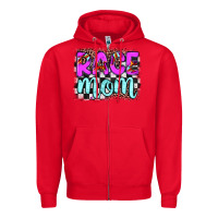 Red race mom Zipper Hoodie - JahusDesignShop