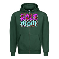 Sports Green race mom Zipper Hoodie - JahusDesignShop