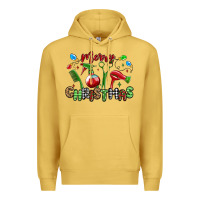 Antique Gold merry christmas hair dresser Premium Hoodie - MaliasSmallBusiness