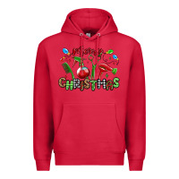 Cardinal merry christmas hair dresser Premium Hoodie - MaliasSmallBusiness
