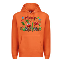 Carrot merry christmas hair dresser Premium Hoodie - MaliasSmallBusiness