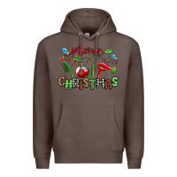 Coffee merry christmas hair dresser Premium Hoodie - MaliasSmallBusiness