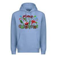 Colony Blue merry christmas hair dresser Premium Hoodie - MaliasSmallBusiness