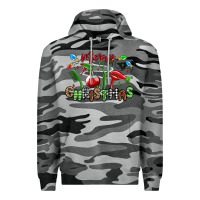 Slate Camo merry christmas hair dresser Premium Hoodie - MaliasSmallBusiness
