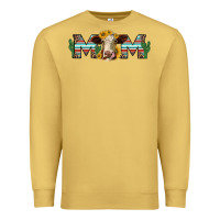 Antique Gold sunflower hereford cattle and cactus  mom Premium Sweatshirt - Jasminsmagicworld