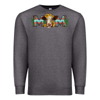 Charcoal Heather sunflower hereford cattle and cactus  mom Premium Sweatshirt - Jasminsmagicworld