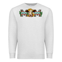 Oatmeal Heather sunflower hereford cattle and cactus  mom Premium Sweatshirt - Jasminsmagicworld