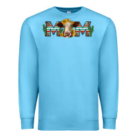 Ocean Blue sunflower hereford cattle and cactus  mom Premium Sweatshirt - Jasminsmagicworld