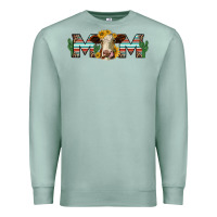 Seafoam sunflower hereford cattle and cactus  mom Premium Sweatshirt - Jasminsmagicworld